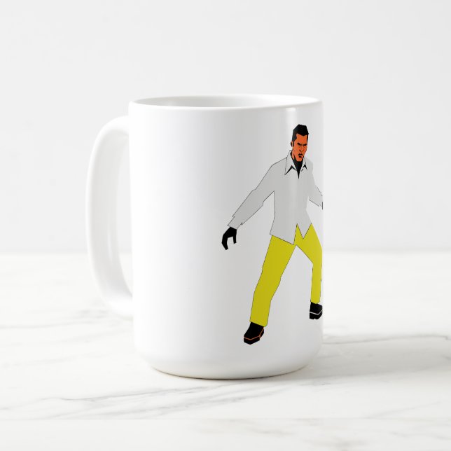 Mysterious man look coffee mug (Front Left)