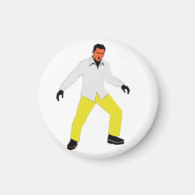 Mysterious man look magnet (Front)