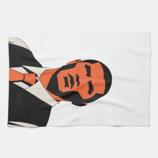 Mysterious man look tea towel