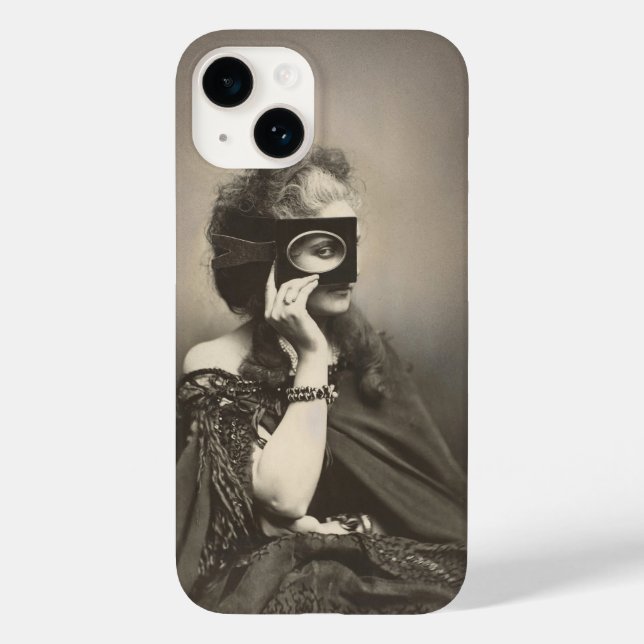 Mysterious Masked Lady Countess Castiglione Case-Mate iPhone Case (Back)