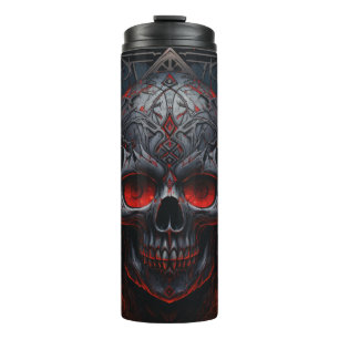 Mysterious Metal Skull Tumbler Wrap Gothic Skull