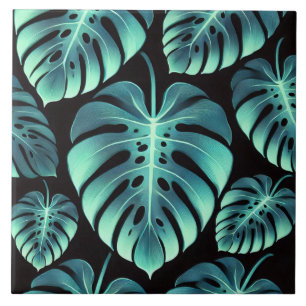 Mysterious Monstera Ceramic Tile