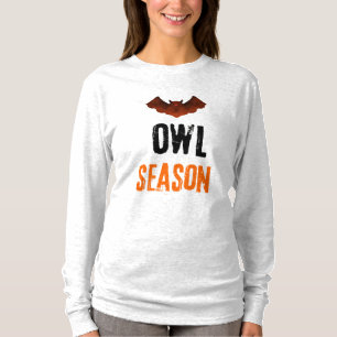 Mysterious Owl Season Spooky Vibes T-Shirt