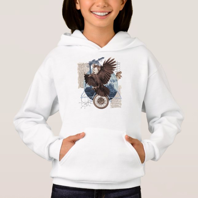 Mysterious Raven Collage – Vintage and Futuristic  (Front)