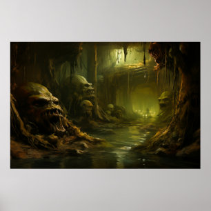 Mysterious Retreat in Monster Swamp Poster