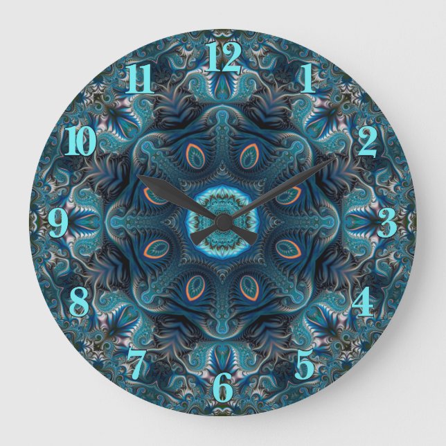 Mysterious Space Mandala Large Clock (Front)