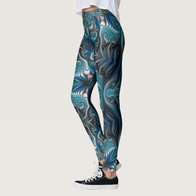 Mysterious space mandala leggings (Left)