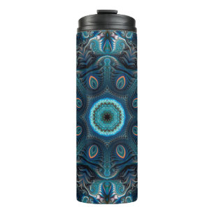 Mysterious space mandala thermal tumbler