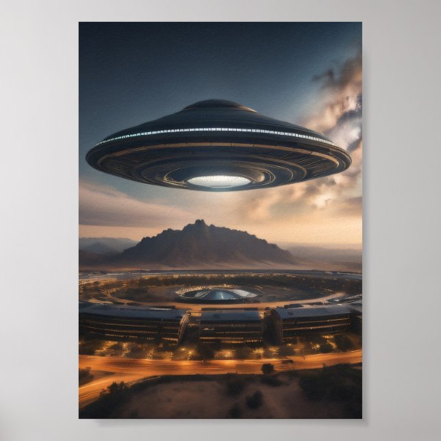 Mysterious UFO  Poster (Front)