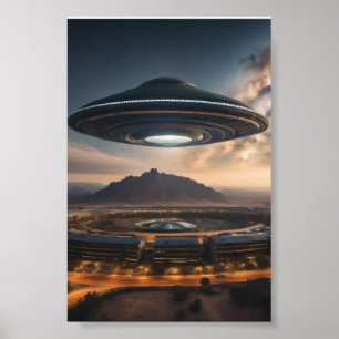 Mysterious UFO Poster