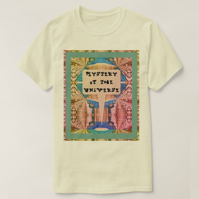 Mysterious Universe Psychedelic Retro T-Shirt (Design Front)