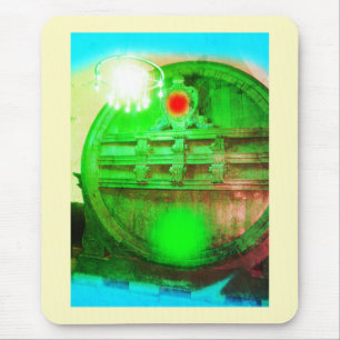 Mysterious vault entrance mouse pad