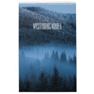 Mysterious winter landscape photo calendar