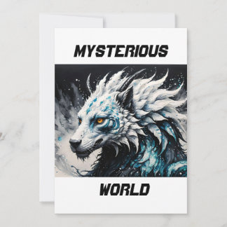 Mysterious World dragon animated design Invitation