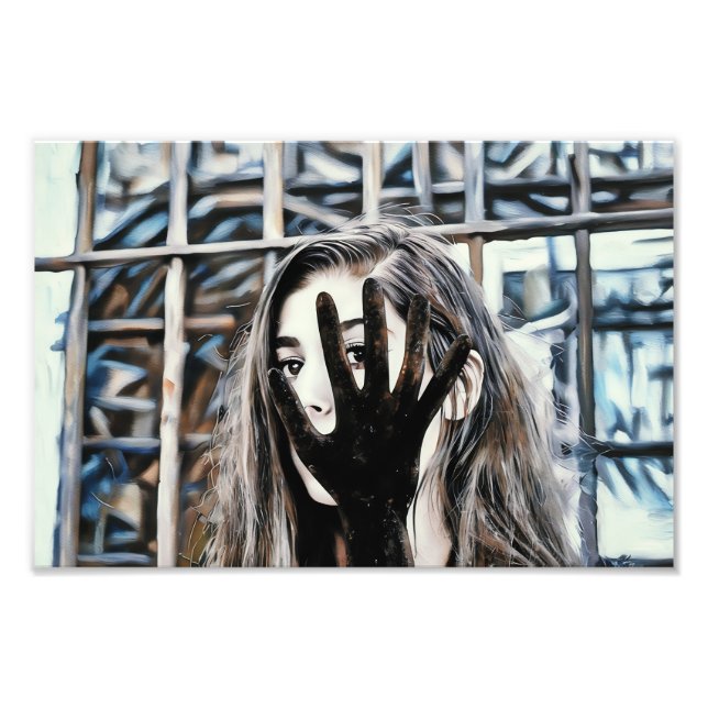 Mystery and Expression with a Unique Visual Focus Photo Print (Front)