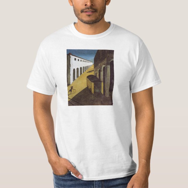 Mystery And Melancholy By Giorgio De Chirico T-Shirt (Front)