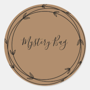 Mystery Bag Surprise Classic Round Sticker