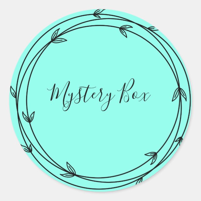 Mystery Box Surprise Classic Round Sticker (Front)