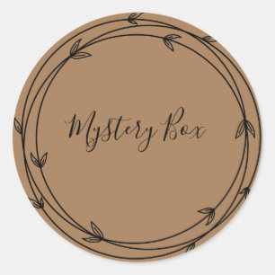 Mystery Box Surprise Classic Round Sticker