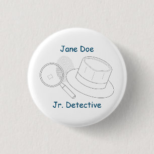 Mystery Crime Solving Evidence Board 3 Cm Round Badge