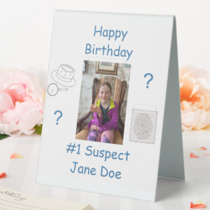 Mystery Crime Solving Evidence Board Birthday