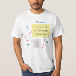 Mystery Crime Solving Evidence Board Father T-Shirt