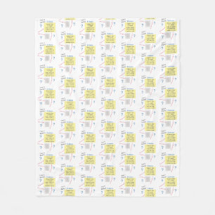 Mystery Crime Solving Evidence Board Fleece Blanket