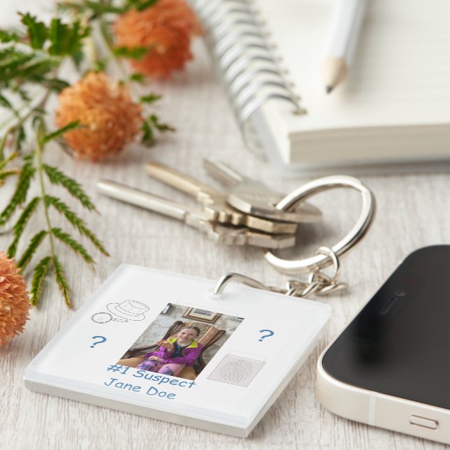 Mystery Crime Solving Evidence Board Key Ring (Front Right)