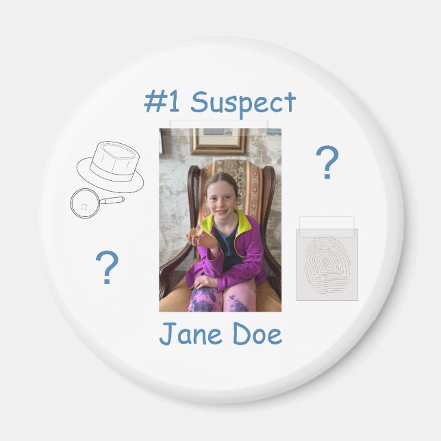 Mystery Crime Solving Evidence Board Magnet (Front)