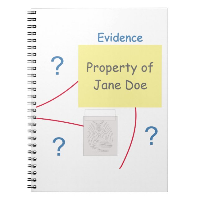 Mystery Crime Solving Evidence Board Notebook (Front)