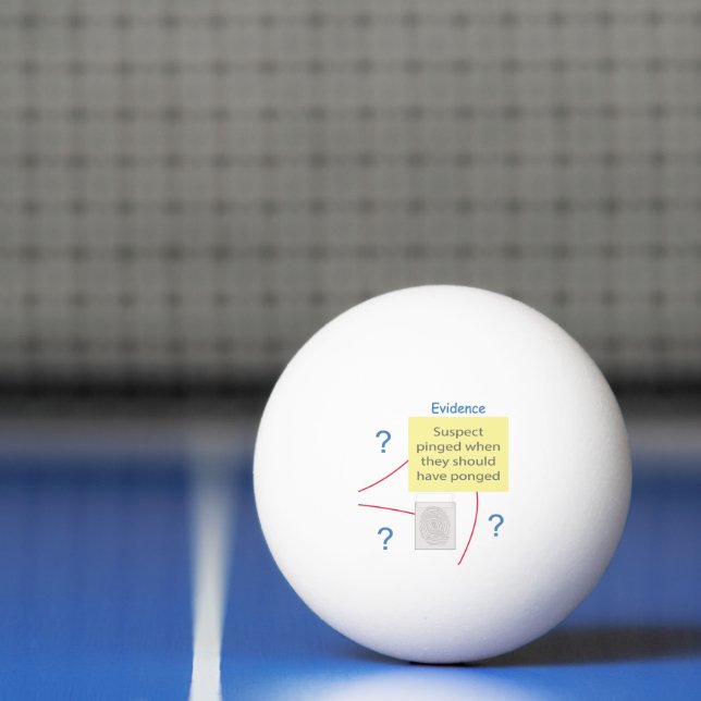 Mystery Crime Solving Evidence Board Ping Pong Ball (Net)