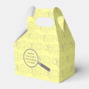 Mystery Crime Solving Evidence Board Popcorn Favour Box