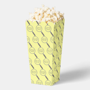 Mystery Crime Solving Evidence Board Popcorn Favour Box