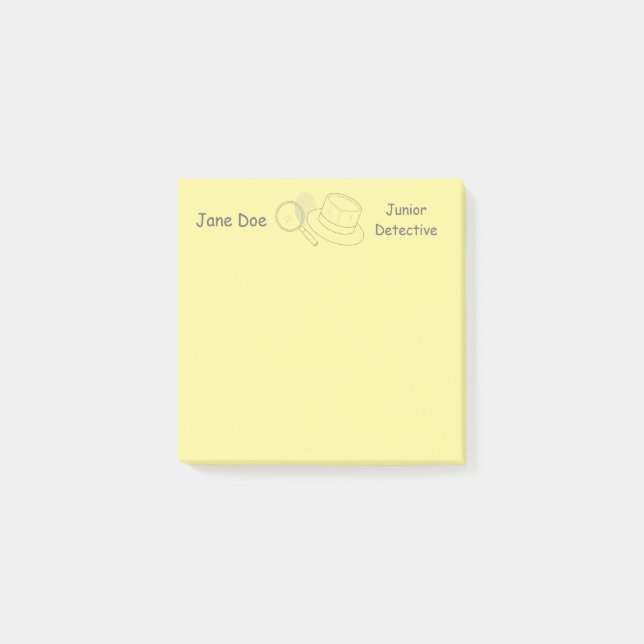 Mystery Crime Solving Evidence Board Post-it Notes (Front)