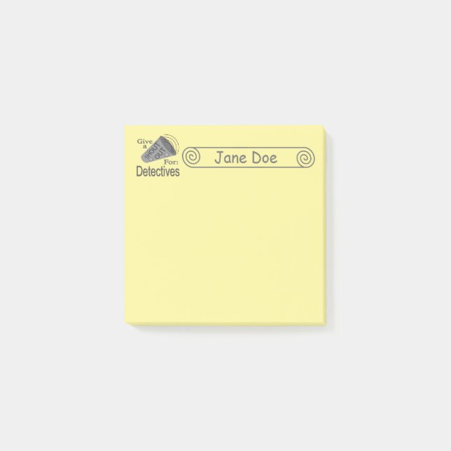 Mystery Crime Solving Evidence Board Post-it Notes (Front)