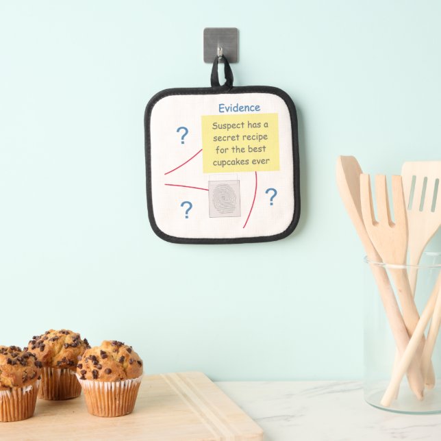 Mystery Crime Solving Evidence Board Pot Holder (Insitu(Hanging))