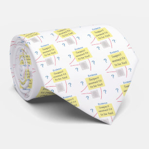 Mystery Crime Solving Evidence Board Tie