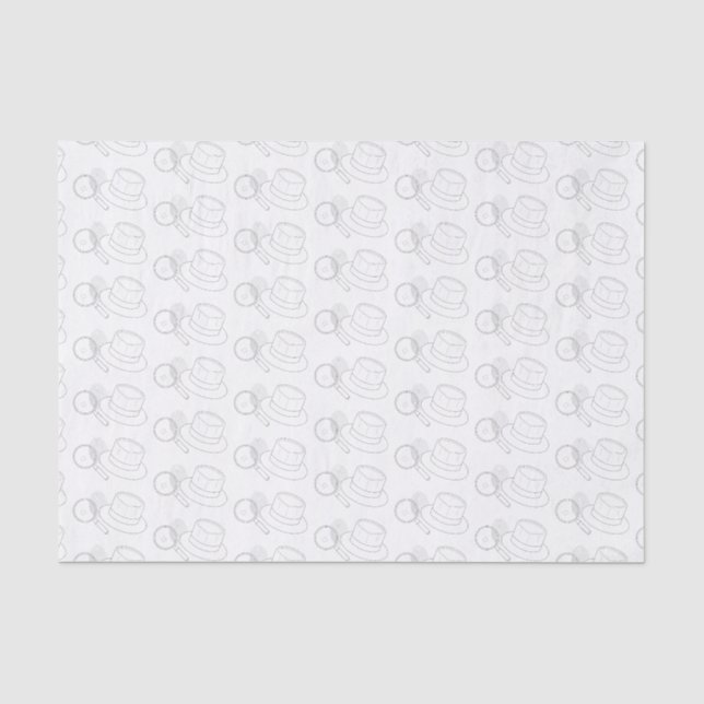 Mystery Crime Solving Evidence Board Tissue Paper (Front)