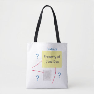 Mystery Crime Solving Evidence Board Tote Bag