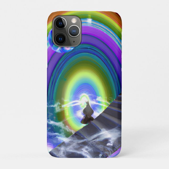 Mystery Figure at the Inter-Dimensional Stargate Case-Mate iPhone Case (Back)
