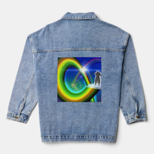 Mystery Figure at the Inter-Dimensional Stargate Denim Jacket