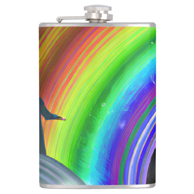 Mystery Figure at the Inter-Dimensional Stargate Hip Flask (Front)