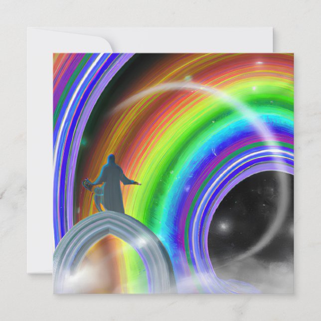 Mystery Figure at the Inter-Dimensional Stargate Invitation (Front)