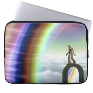 Mystery Figure at the Inter-Dimensional Stargate Laptop Sleeve