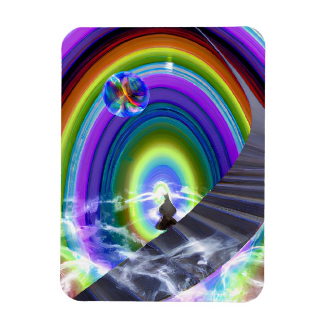 Mystery Figure at the Inter-Dimensional Stargate Magnet (Vertical)