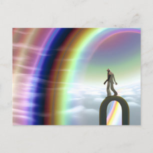 Mystery Figure at the Inter-Dimensional Stargate Postcard