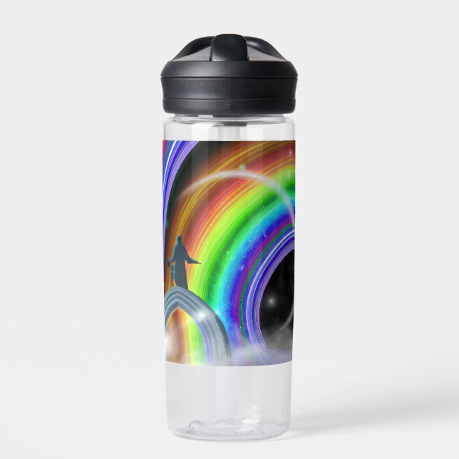 Mystery Figure at the Inter-Dimensional Stargate Water Bottle (Front)