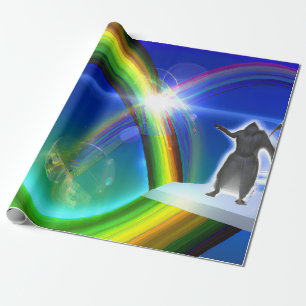 Mystery Figure at the Inter-Dimensional Stargate Wrapping Paper