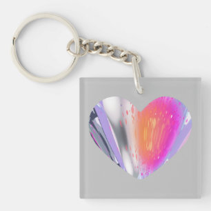 Mystery Heart  Key Ring