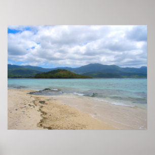Mystery Island Vanuatu Beach Landscape Poster